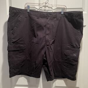 Wrangler Relaxed Fit Black Cargo Shorts Hiking Mens Size 48